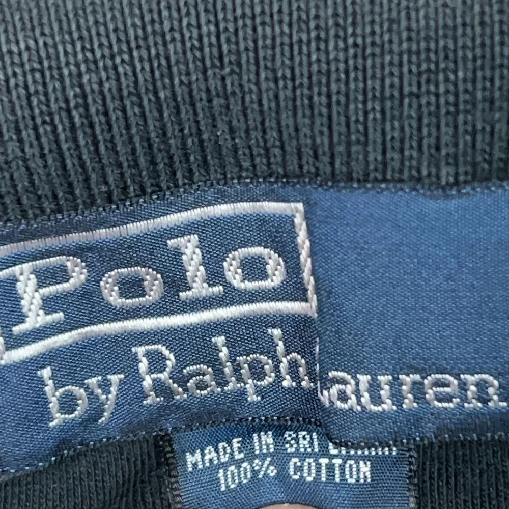 Polo Ralph Lauren Polo Shirt Mens‎ Large Black Cotton Red Pony Logo Casual Top